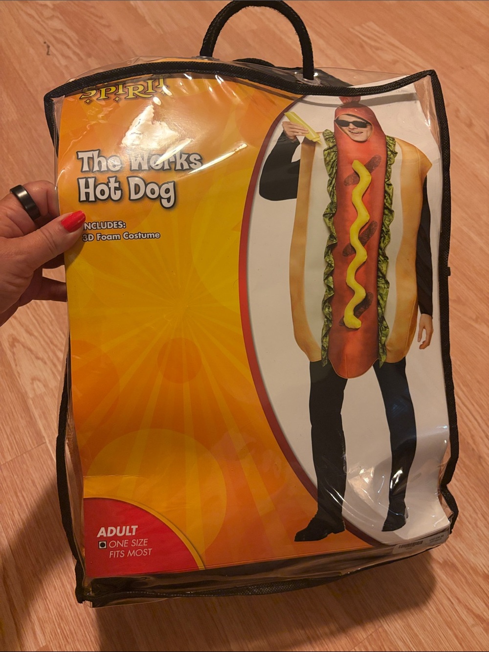 Halloween costume hotdog Spirit Hot Dog Costume